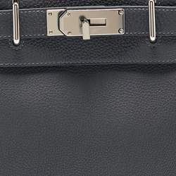 Hermès Ardoise Togo Leather Palladium Finish Hac A Dos PM Backpack