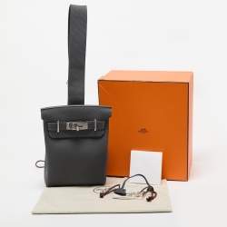 Hermès Ardoise Togo Leather Palladium Finish Hac A Dos PM Backpack