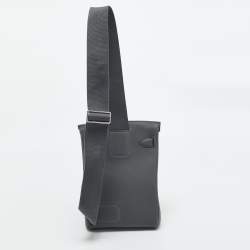 Hermès Ardoise Togo Leather Palladium Finish Hac A Dos PM Backpack