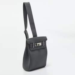 Hermès Ardoise Togo Leather Palladium Finish Hac A Dos PM Backpack