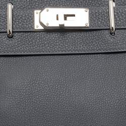 Hermès Ardoise Togo Leather Palladium Finish Hac A Dos PM Backpack