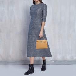 Hermès Biscuit Epsom Leather Palladium Finish Kelly Sellier 25 Bag