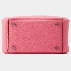 Hermes Rose Azalee Taurillon Lecmans Mini Lindy Shoulder Bag
