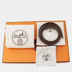 مملوكة مسبقًا Hermes Etoupe Taurillon Clemence Halzan 25 Shoulder Bag