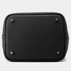 Hermes Black Taurillon Clemence Picotin Lock MM