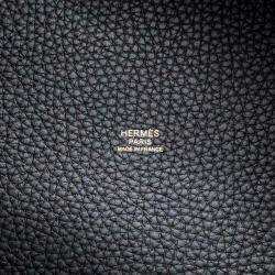 Hermes Black Taurillon Clemence Picotin Lock MM