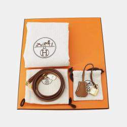 Hermes Gold Togo Leather 25 Kelly Top Handle Bag