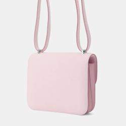 Hermes Mauve Pail Chevre Myzore Goatskin Constance Miroir Mini Bag