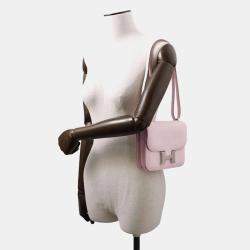 Hermes Mauve Pail Chevre Myzore Goatskin Constance Miroir Mini Bag