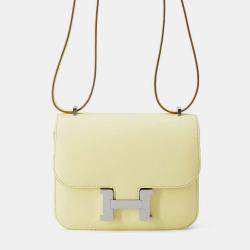 Hermes Jaune Milton Epsom Constance III Miroir Mini Shoulder Bag