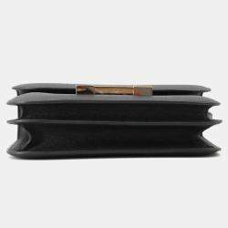 Hermes Black Epsom Constance III Miroir Mini Shoulder Bag