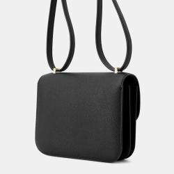 Hermes Black Epsom Leather Constance Mini Shoulder Bag