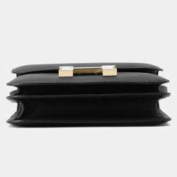 Hermes Black Epsom Leather Constance Mini Shoulder Bag