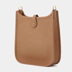 Hermes Halzan Taurillon Clemence Leather Evelyne TPM 16 Shoulder Bag