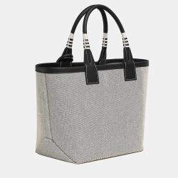 Hermes Ecru Black Sac Steeple 25 Bag