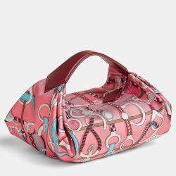 Hermes Rose Azalee Gris Perle Rouge H Balusoie Bag