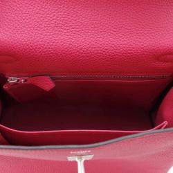 Hermes Kelly 25 Rose Mexico Togo Leather Top Handle Bag