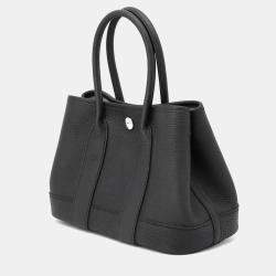 Hermes Neo Garden Black Negonda Leather Tote Bag