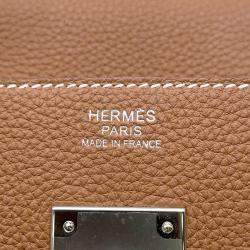 Hermes Birkin 30 Gold Togo Leather Top Handle Bag