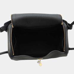 Hermes Lindy 26 Black Taurillon Clemence Leather Shoulder Bag