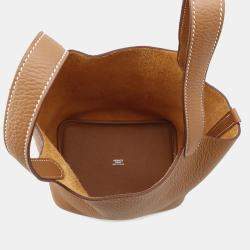 Hermès Gold Taurillon Clemence Picotin Lock 18