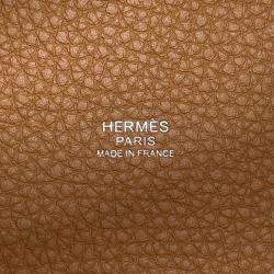 Hermès Gold Taurillon Clemence Picotin Lock 18