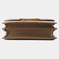 Hermès Etoupe Epsom Constance 3 Miroir Mini Shoulder Bag
