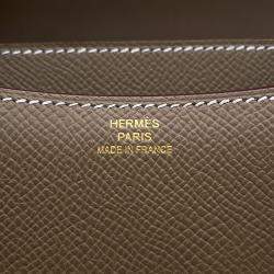Hermès Etoupe Epsom Constance 3 Miroir Mini Shoulder Bag