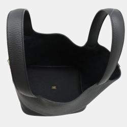 Hermès Black Taurillon Clemence Picotin Lock 22