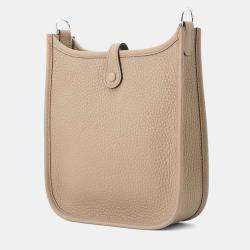 Hermes Evelyne Amazon Long TPM Beige Marfa Taurillon Clemence Leather Shoulder Bag