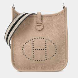Hermès Beige Marfa Taurillon Clemence Amazon Evelyne Long TPM