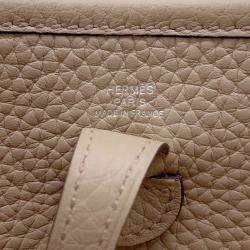 Hermes Evelyne Amazon Long TPM Beige Marfa Taurillon Clemence Leather Shoulder Bag
