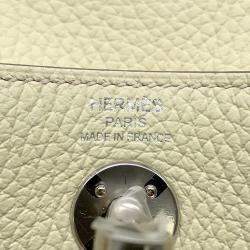  Hermes Jaune Milton Taurillon Clemence Mini Lindy Bag