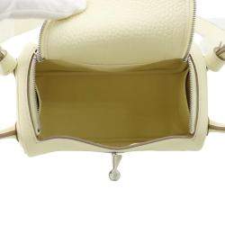  Hermes Jaune Milton Taurillon Clemence Mini Lindy Bag