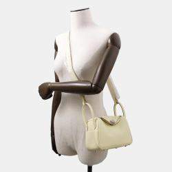  Hermes Jaune Milton Taurillon Clemence Mini Lindy Bag