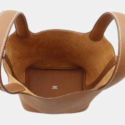 Hermes Picotin Lock 18 Gold Taurillon Clemence Leather Top Handle Bag