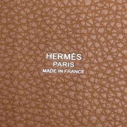Hermes Picotin Lock 18 Gold Taurillon Clemence Leather Top Handle Bag