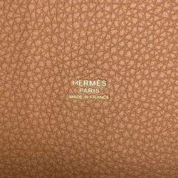 Hermes Gold Taurillon Clemence Picotin Lock 22