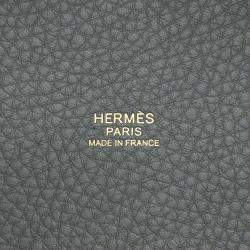 Hermes Gris Meyer Taurillon Clemence Picotin Lock Bag 18