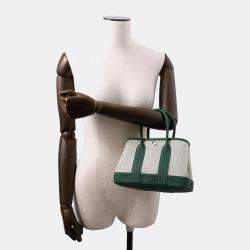 Hermes Vert Moyen Toile H Viking Negonda Leather Neo Garden Size 23