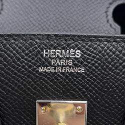 Hermes Black Epsom Birkin Sellier Size 25