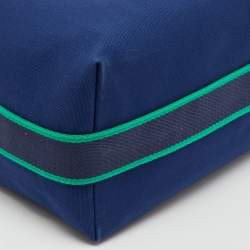 Hermès Marine Toile Large Bride-A-Brac Pouch