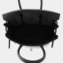 Hermes Birkin 30 Black Togo Leather Top Handle Bag