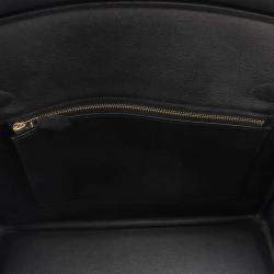 Hermes Birkin 30 Black Togo Leather Top Handle Bag