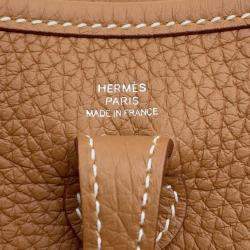 Hermes Evelyne TPM Amazon Short Gold Taurillon Clemence 