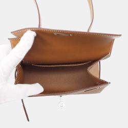 Hermes Kelly 20 Disorderly Outside Stitching Gold Epsom 