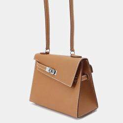 Hermes Kelly 20 Disorderly Outside Stitching Gold Epsom 