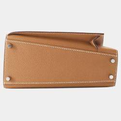 Hermes Kelly 20 Disorderly Outside Stitching Gold Epsom 