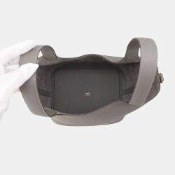 Hermes Picotin Lock 22 Gris Meyer Taurillon Clemence Leather Top Handle Bag
