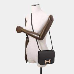 Hermes Mini Constance3 Miroir Black Epsom 